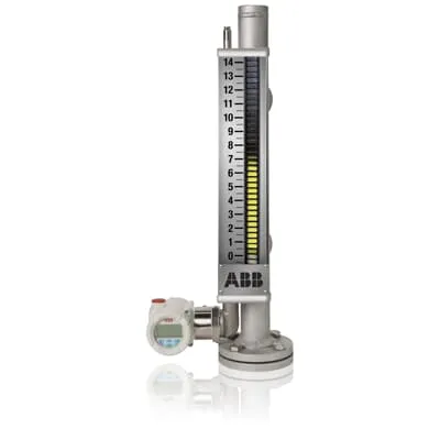 Magnetic level gauge for visual level indication in industrial tanks